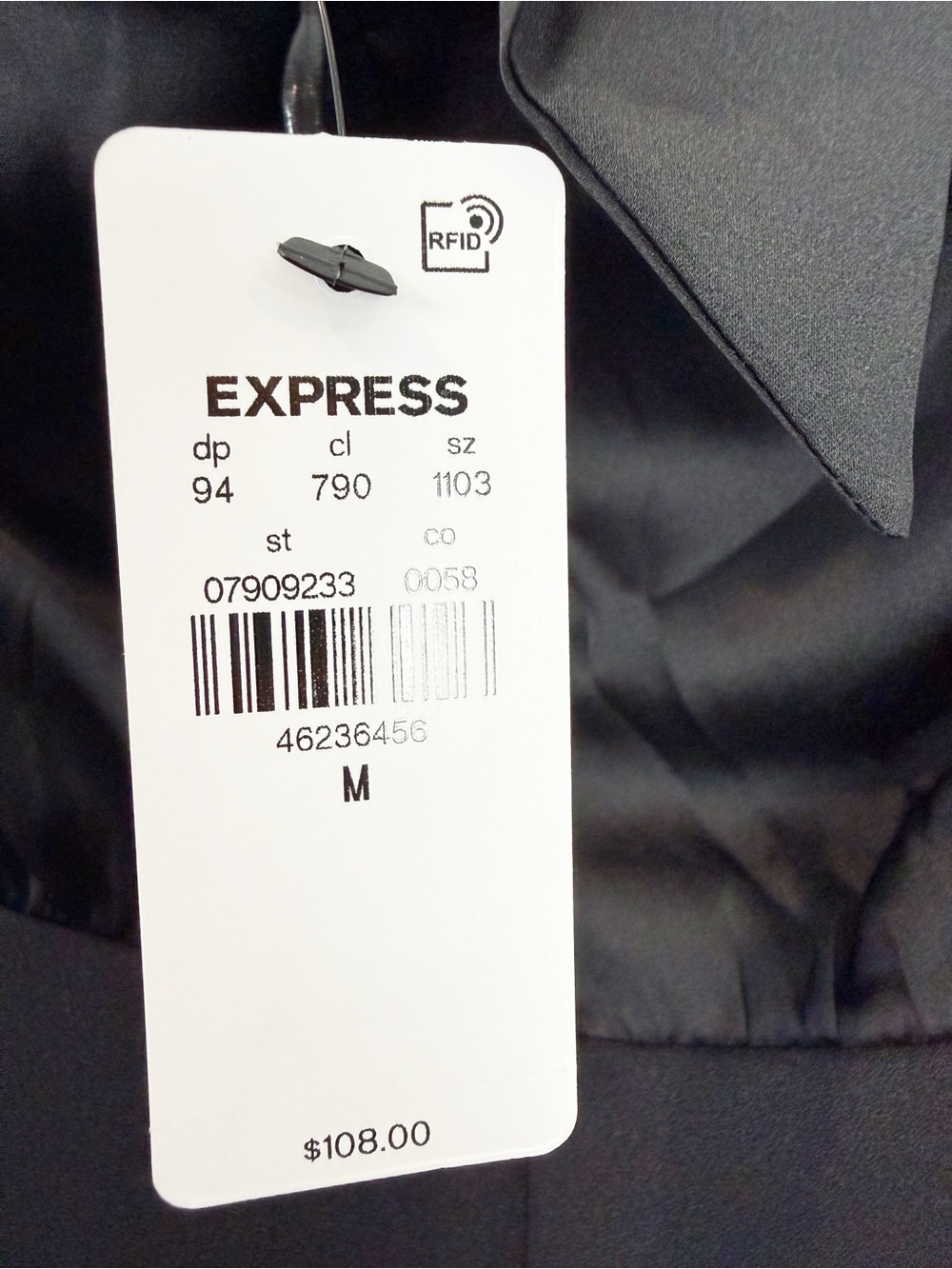 Express Satin Tie Halter Cowl Neck Wide Leg Jumpsuit Size Medium NWT - Picture 7 of 8